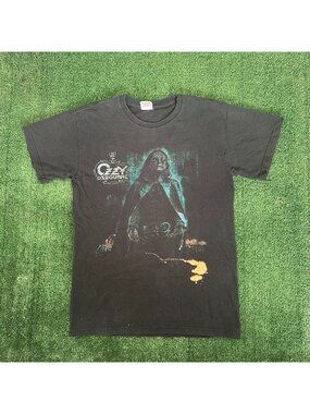Vintage Y2K Ozzy Osbourne T-Shirt Black Rain Tour Band Tee